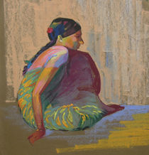 Sitting Girl by Nandan Nagwekar
