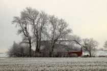 Scheune im Winter - Barn in winter von ropo13