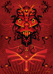 AngryRed - Shaman mask by Ken  Rinkel