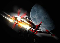 Moonlight Strafing Run von Mark Seberini