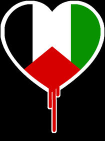 PALESTINE BLEEDING HEART von solsketches