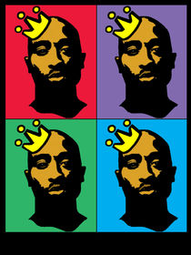 HIP-HOP ICONS: TUPAC SHAKUR (4-COLOR) von solsketches