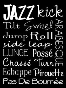 Jazz Dance Subway Art  Poster von friedmangallery