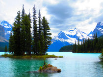 Maligne Lake mit Spirit Island von Mellieha Zacharias