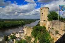 Tour du Moulin and the Loire River, Chinon, France by Louise Heusinkveld