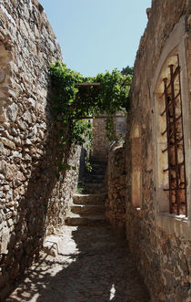 Stone staircase (Spinalonga fortress) by Lina Shidlovskaya