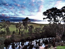 Sunset over the Blackwood River von Panda Broad