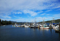 Government Wharf in Sooke Harbour, British Columbia von Louise Heusinkveld