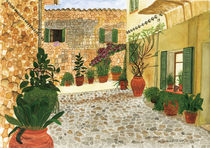 Valldemossa - Aquarell by Ulrike Kröll