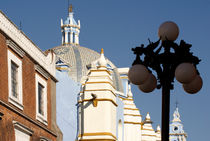 SPANISH COLONIAL BUILDINGS Puebla Mexico by John Mitchell