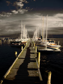 Blick über den Yachtsteg von florin