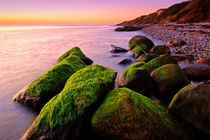 Mossy Rocks Sunset von Keld Bach