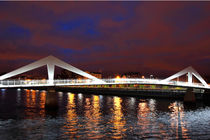 River Clyde Squiggly Bridge Glasgow von Gillian Sweeney
