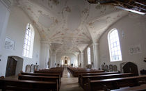 Nave of a church in Horb by safaribears