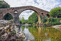 Roman bridge in Cangas de Onis (Spain) von Klaus Dolle
